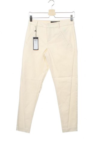 Дамски панталон Vero Moda, Размер XS, Цвят Екрю, 49% памук, 48% полиамид, 3% еластан, Цена 27,65 лв.