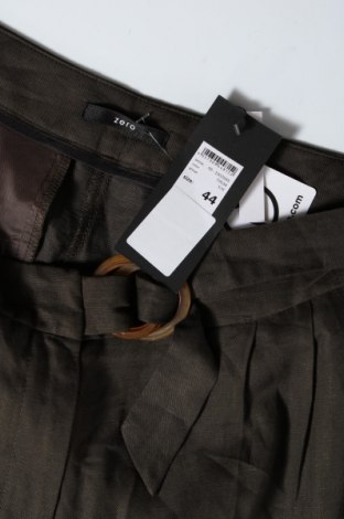 Дамски панталон Zero, Размер XL, Цвят Зелен, 65% вискоза, 35% лен, Цена 96,75 лв.