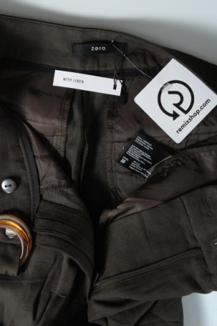 Дамски панталон Zero, Размер S, Цвят Зелен, 65% вискоза, 35% лен, Цена 96,75 лв.