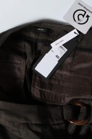 Дамски панталон Zero, Размер M, Цвят Зелен, 65% вискоза, 35% лен, Цена 96,75 лв.