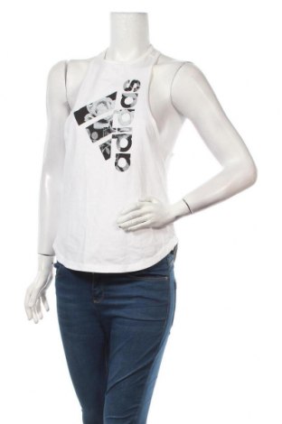 Γυναικείο αμάνικο μπλουζάκι Adidas, Μέγεθος S, Χρώμα Λευκό, Βαμβάκι, Τιμή 24,90 €