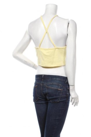 Γυναικείο αμάνικο μπλουζάκι Missguided, Μέγεθος L, Χρώμα Κίτρινο, Τιμή 13,40 €