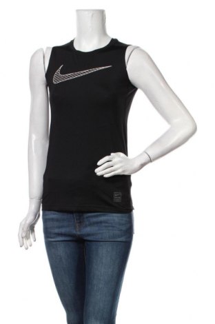 Γυναικείο αμάνικο μπλουζάκι Nike, Μέγεθος L, Χρώμα Μαύρο, 92% πολυεστέρας, 8% ελαστάνη, Τιμή 20,78 €