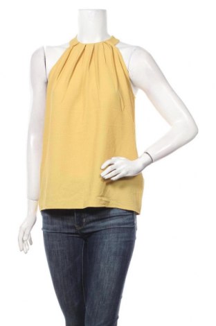 Γυναικείο αμάνικο μπλουζάκι Orsay, Μέγεθος M, Χρώμα Κίτρινο, Βισκόζη, ελαστάνη, πολυεστέρας, Τιμή 10,72 €