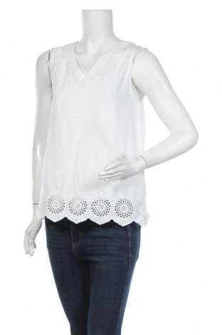 Γυναικείο αμάνικο μπλουζάκι S.Oliver, Μέγεθος S, Χρώμα Λευκό, Βαμβάκι, Τιμή 16,42 €