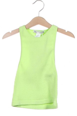 Γυναικείο αμάνικο μπλουζάκι Zara, Μέγεθος XS, Χρώμα Πράσινο, 97% πολυαμίδη, 3% ελαστάνη, Τιμή 27,84 €