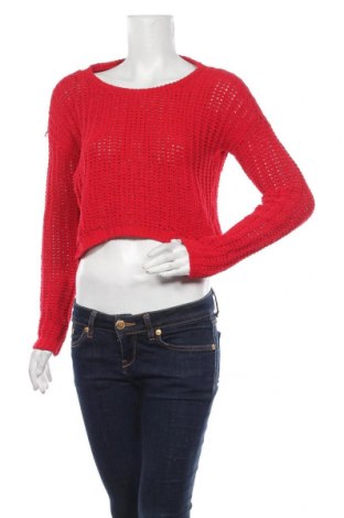 Дамски пуловер Abercrombie & Fitch, Размер S, Цвят Червен, Полиестер, Цена 51,00 лв.