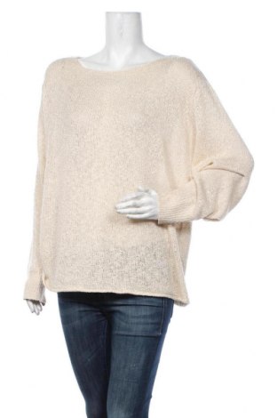 Дамски пуловер Zara Knitwear, Размер M, Цвят Бежов, 92% акрил, 8% полиестер, Цена 35,70 лв.