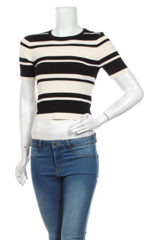 Дамски пуловер Zara Knitwear, Размер M, Цвят Бял, 73% вискоза, 27% полиамид, Цена 59,00 лв.