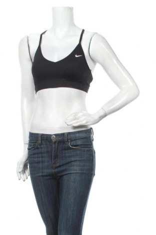 Damen Sporttop Nike, Größe S, Farbe Schwarz, 88% Polyester, 12% Elastan, Preis 22,81 €
