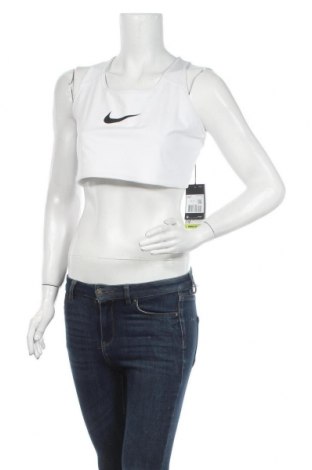 Дамски спортен топ Nike, Размер XL, Цвят Бял, 80% полиестер, 20% еластан, Цена 32,45 лв.