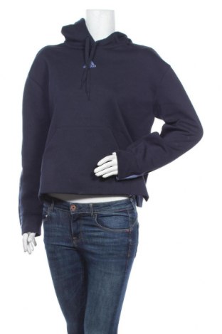Γυναικείο φούτερ Adidas, Μέγεθος M, Χρώμα Μπλέ, 67% βαμβάκι, 33% πολυεστέρας, Τιμή 39,33 €
