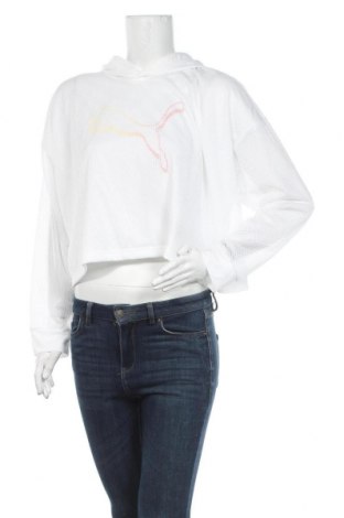Γυναικείο φούτερ PUMA, Μέγεθος L, Χρώμα Λευκό, 80% πολυεστέρας, 20% μοντάλ, Τιμή 33,74 €