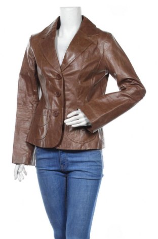 Дамско кожено сако Betty Barclay, Размер L, Цвят Кафяв, Естествена кожа, Цена 159,00 лв.