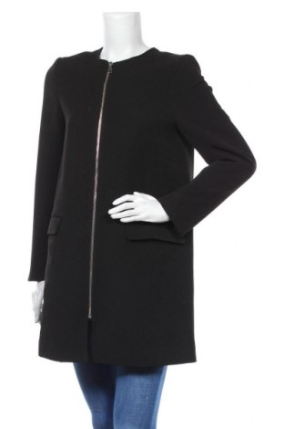 Γυναικείο παλτό H&M, Μέγεθος M, Χρώμα Μαύρο, 95% πολυεστέρας, 5% ελαστάνη, Τιμή 32,16 €