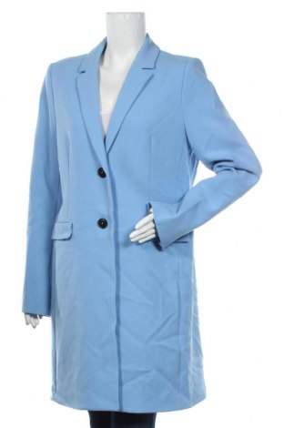 Дамско палто Zero, Размер L, Цвят Син, 62% полиестер, 33% вискоза, 5% еластан, Цена 134,25 лв.