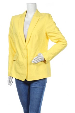 Γυναικείο σακάκι Comma,, Μέγεθος L, Χρώμα Κίτρινο, 57% βαμβάκι, 40% πολυεστέρας, 3% ελαστάνη, Τιμή 97,06 €
