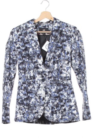 Damen Blazer H&M, Größe XS, Farbe Mehrfarbig, 97% Baumwolle, 3% Elastan, Preis 22,27 €