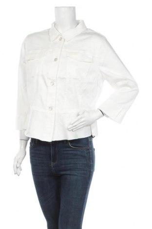 Γυναικείο μπουφάν Comma,, Μέγεθος XL, Χρώμα Λευκό, 60% lyocell, 37% βαμβάκι, 3% ελαστάνη, Τιμή 89,38 €