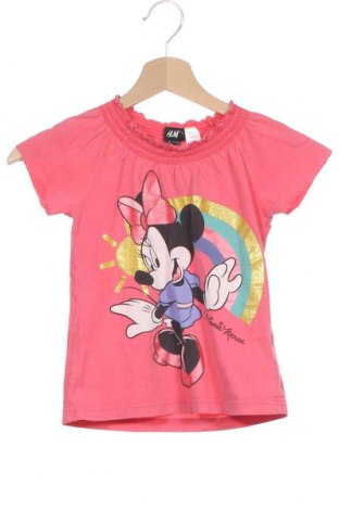 Dziecięca bluzka H&M, Rozmiar 4-5y/ 110-116 cm, Kolor Różowy, Bawełna, Cena 70,37 zł