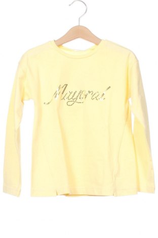 Детска блуза Mayoral, Размер 4-5y/ 110-116 см, Цвят Жълт, 95% памук, 5% еластан, Цена 22,00 лв.