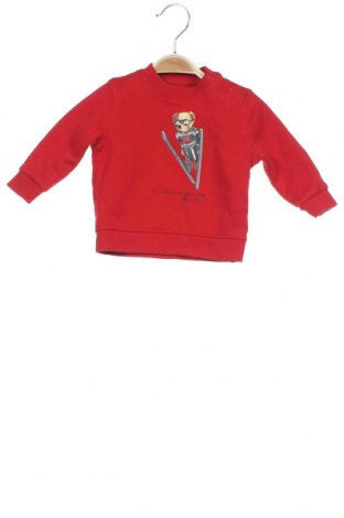 Dziecięca bluzka Polo By Ralph Lauren, Rozmiar 3-6m/ 62-68 cm, Kolor Czerwony, 67% bawełna, 33% poliester, Cena 143,93 zł