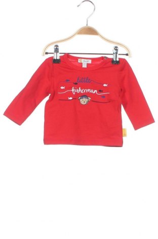 Детска блуза Steiff, Размер 1-2m/ 50-56 см, Цвят Червен, 95% памук, 5% еластан, Цена 37,17 лв.