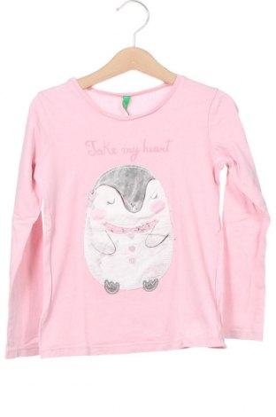 Kinder Shirt United Colors Of Benetton, Größe 3-4y/ 104-110 cm, Farbe Rosa, Baumwolle, Preis 11,83 €