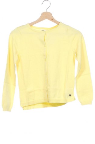 Детска жилетка H&M, Размер 8-9y/ 134-140 см, Цвят Жълт, Памук, Цена 34,20 лв.