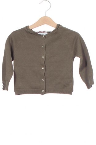 Детска жилетка Zara Knitwear, Размер 18-24m/ 86-98 см, Цвят Зелен, 70% памук, 30% полиамид, Цена 30,40 лв.