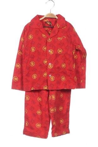 Pijama pentru copii Manchester United, Mărime 3-4y/ 104-110 cm, Culoare Roșu, Bumbac, Preț 104,77 Lei