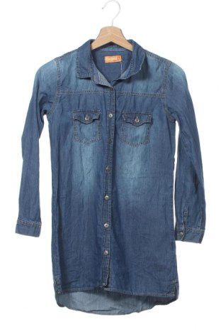 Kinderhemd, Größe 8-9y/ 134-140 cm, Farbe Blau, Baumwolle, Preis 10,65 €