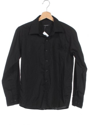 Kinderhemd George, Größe 13-14y/ 164-168 cm, Farbe Schwarz, 65% Polyester, 35% Baumwolle, Preis 13,01 €