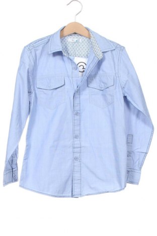 Детска риза Marks & Spencer, Размер 7-8y/ 128-134 см, Цвят Син, 100% памук, Цена 24,00 лв.