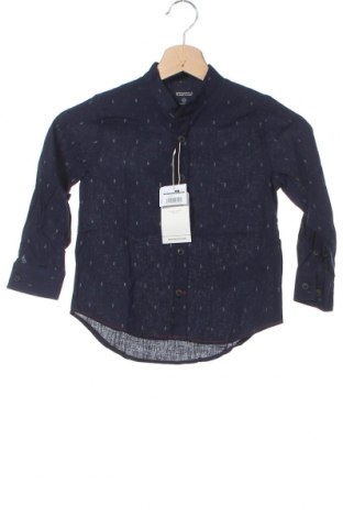 Παιδικό πουκάμισο Springfield, Μέγεθος 5-6y/ 116-122 εκ., Χρώμα Μπλέ, 55% λινό, 45% βαμβάκι, Τιμή 13,64 €