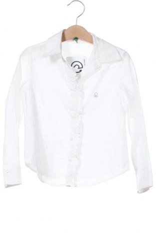 Dziecięca koszula United Colors Of Benetton, Rozmiar 3-4y/ 104-110 cm, Kolor Biały, 100% bawełna, Cena 73,57 zł