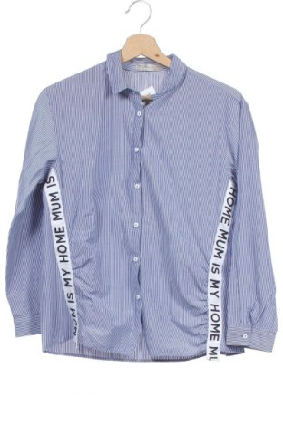 Kinderhemd Zara, Größe 11-12y/ 152-158 cm, Farbe Blau, 63% Polyester, 37% Baumwolle, Preis 17,53 €