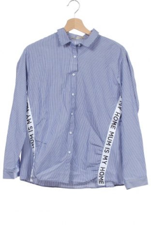 Kinderhemd Zara, Größe 13-14y/ 164-168 cm, Farbe Blau, 63% Polyester, 37% Baumwolle, Preis 19,48 €