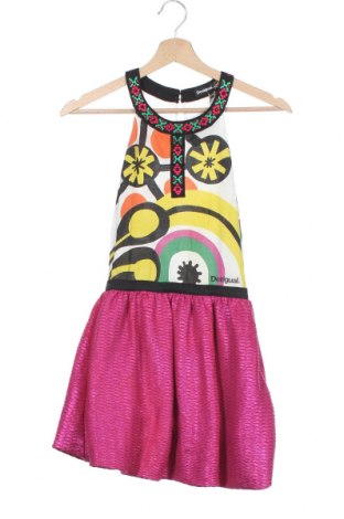 Dětské šaty  Desigual, Velikost 9-10y/ 140-146 cm, Barva Růžová, Viskóza, bavlna, kovové nitě, Cena  574,00 Kč