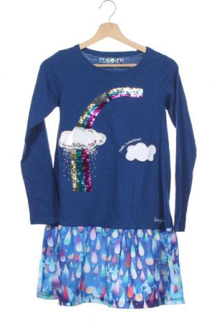 Dětské šaty  Desigual, Velikost 10-11y/ 146-152 cm, Barva Modrá, 77% bavlna, 23% polyester, Cena  1 897,00 Kč