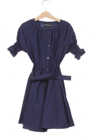 Детска рокля Emporio Armani, Размер 7-8y/ 128-134 см, Цвят Син, Памук, Цена 167,30 лв.