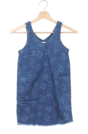 Dziecięca sukienka Marks & Spencer, Rozmiar 7-8y/ 128-134 cm, Kolor Niebieski, 99% bawełna, 1% elastyna, Cena 76,76 zł