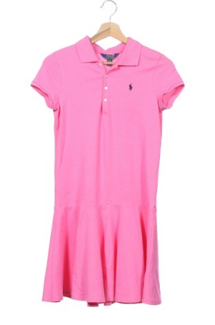 Dziecięca sukienka Polo By Ralph Lauren, Rozmiar 12-13y/ 158-164 cm, Kolor Różowy, 98% bawełna, 2% elastyna, Cena 147,13 zł