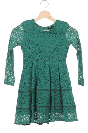 Детска рокля Reserved, Размер 7-8y/ 128-134 см, Цвят Зелен, 42% памук, 42% полиамид, 16% вискоза, Цена 23,00 лв.