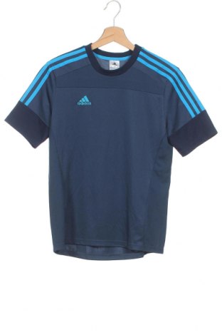 Tricou pentru copii Adidas, Mărime 13-14y/ 164-168 cm, Culoare Albastru, Poliester, Preț 92,84 Lei