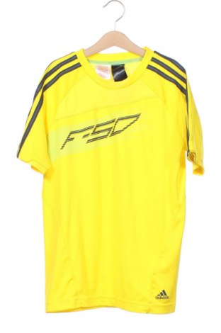 Детска тениска Adidas, Размер 11-12y/ 152-158 см, Цвят Жълт, Полиестер, Цена 32,40 лв.