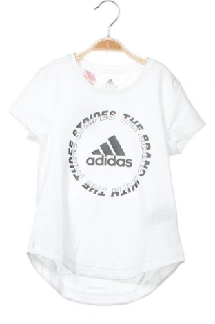 Tricou pentru copii Adidas, Mărime 7-8y/ 128-134 cm, Culoare Alb, 88% poliester, 12% elastan, Preț 99,21 Lei