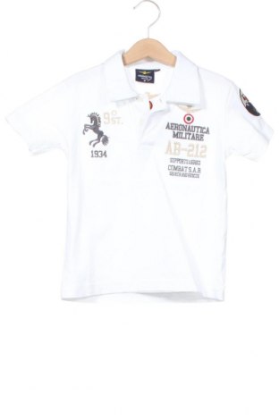 Kinder T-Shirt Aeronautica Militare, Größe 5-6y/ 116-122 cm, Farbe Weiß, Baumwolle, Preis 18,09 €