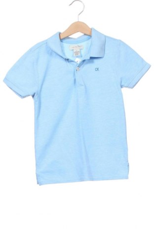 Tricou pentru copii Calvin Klein Jeans, Mărime 6-7y/ 122-128 cm, Culoare Albastru, 50% bumbac, 50% poliester, Preț 92,11 Lei