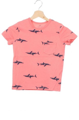 Dziecięcy T-shirt H&M, Rozmiar 6-7y/ 122-128 cm, Kolor Różowy, Bawełna, Cena 70,37 zł